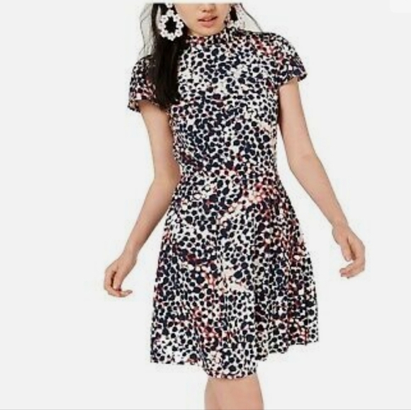 NWT City Studio || Dress || Rust/Navy - Picture 1 of 6